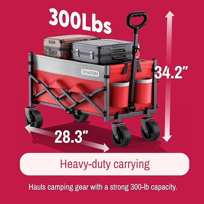 SYNCFUN Collapsible Wagon Cart - Image 2