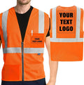 AYKRM 2 Pockets Reflective Safety Vest High Visibility Class II Mesh Vest by AYKRM