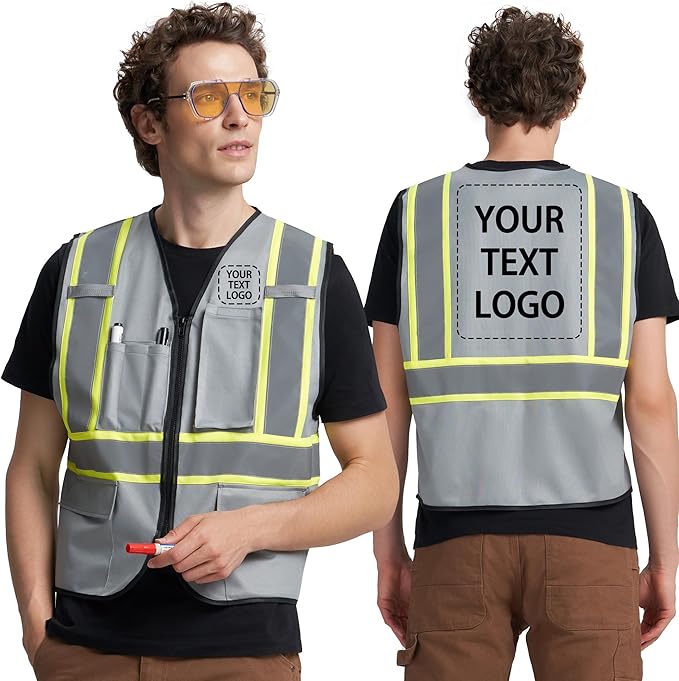 A-KSAFETY Custom High Visibility Reflective Safety Vest by Unknown