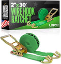 US Cargo Control Wire Hook Ratchet Strap 2 Inch x 30 Foot, 000 LBS Break by USCargoControl