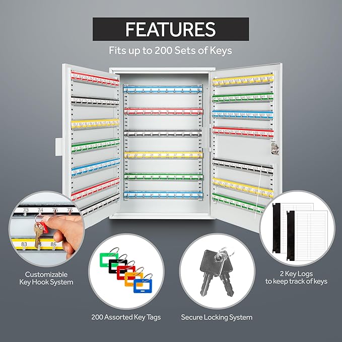 Durabox 200 Position Steel Key Cabinet - Image 3