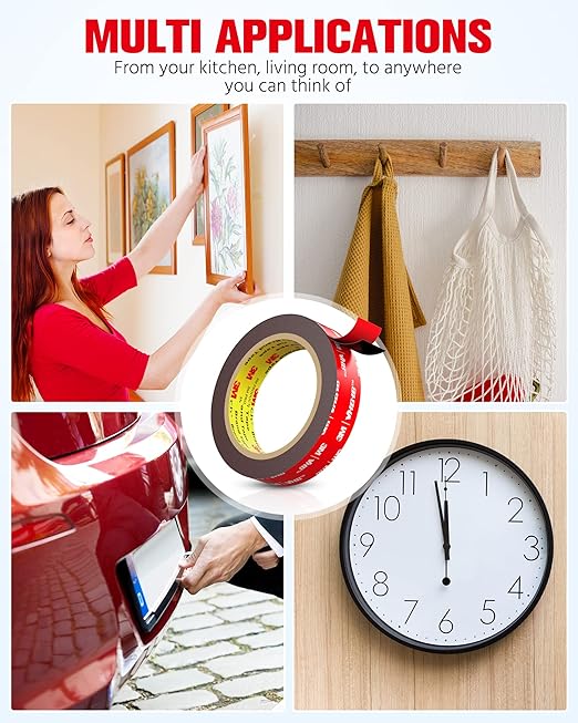 Double Sided Tape Heavy Duty, Waterproof Strong Mounting Adhesive Tape - Image 7