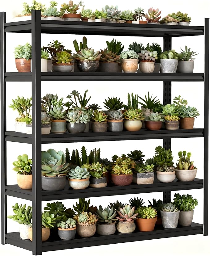 Garage Shelves, 14-48''W Heavy-Duty Storage Shelves, Double-Layer Uprights - Image 7