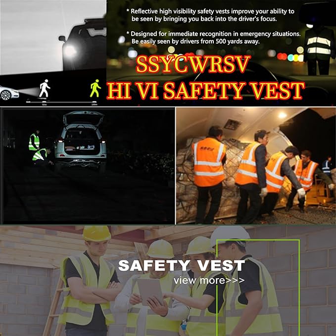 Personalized High Reflective Safety Vest Custom Hi Vis Safety Vest Men Women - Image 2