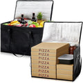 Maxcheck 2 Pcs Insulated Bags for Food Delivery XXXL Large Capacity Hot Grocery by Maxcheck