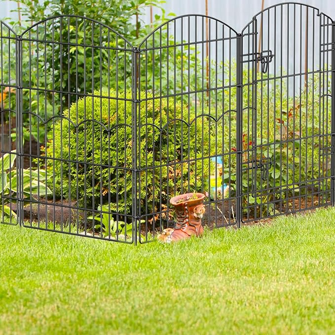 Decorative Garden Fence 6 Panels 14.8ft×38in No Dig Animal Barrier Fencing - Image 8