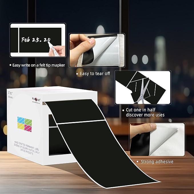 PARLAIM 5" x 3" Rectangle Color Coding Labels, 500 per Inventory Labels Color - Image 3