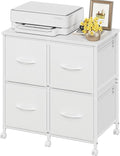 4 Drawer Lateral File Cabinet, Mobile Filing Cabinet by HIGDBFE