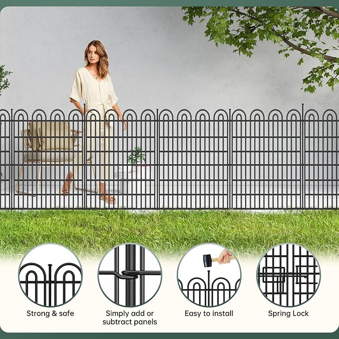 10 Panels Tall Garden Animal Barrier Fence - Image 3