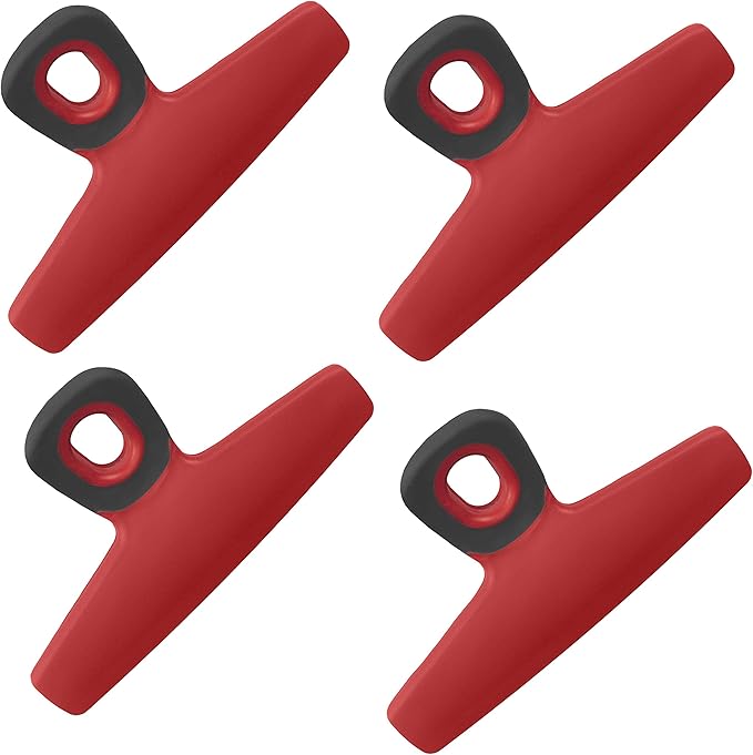COOK WITH COLOR Wide Heavy Duty Chip Clips, Large Bag Clips by CookwithColor