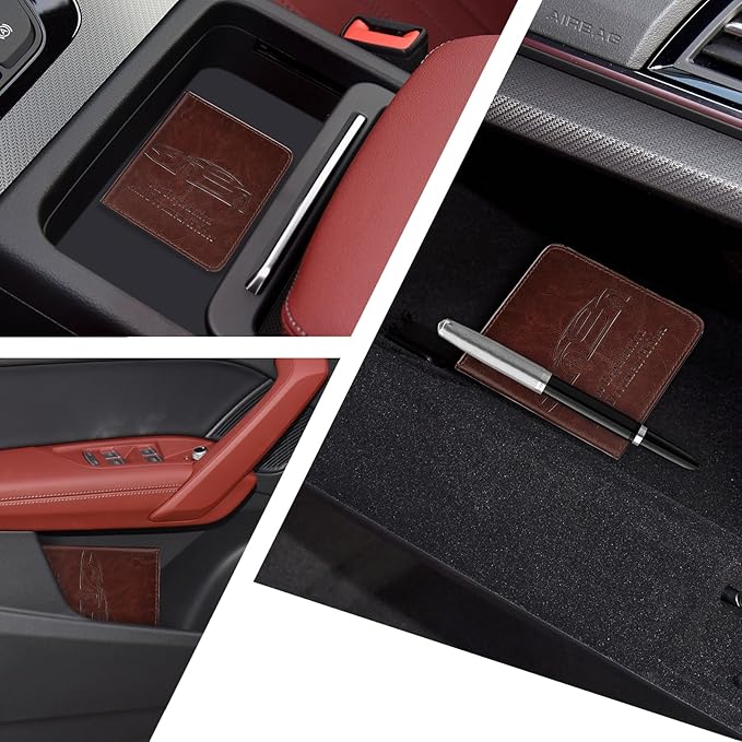 2-Pack Registration and Insurance Card Holder, Vehicle Glove Box Car Organizer - Image 2