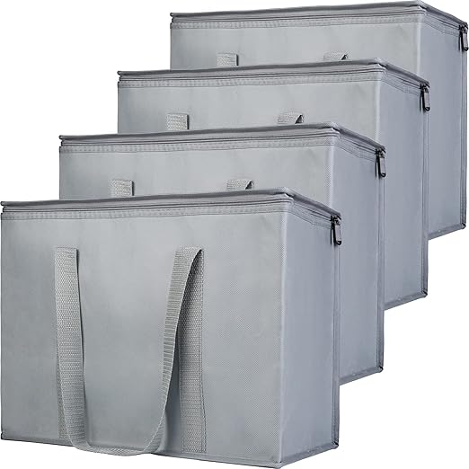 Bodaon 4-Pack Insulated Reusable Grocery Shopping Bags, X-Large Picnic Cooler by Bodaon
