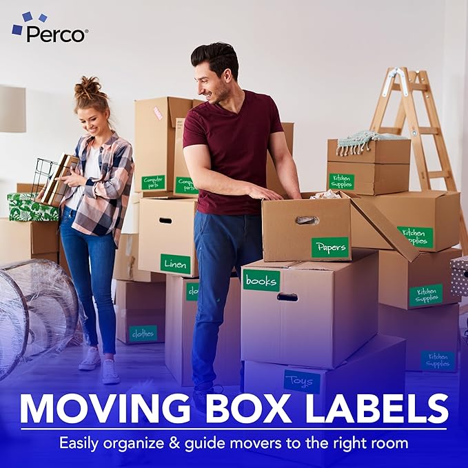 Perco Green Labels 3x5 Inch 500 Stickers/Roll - Image 3