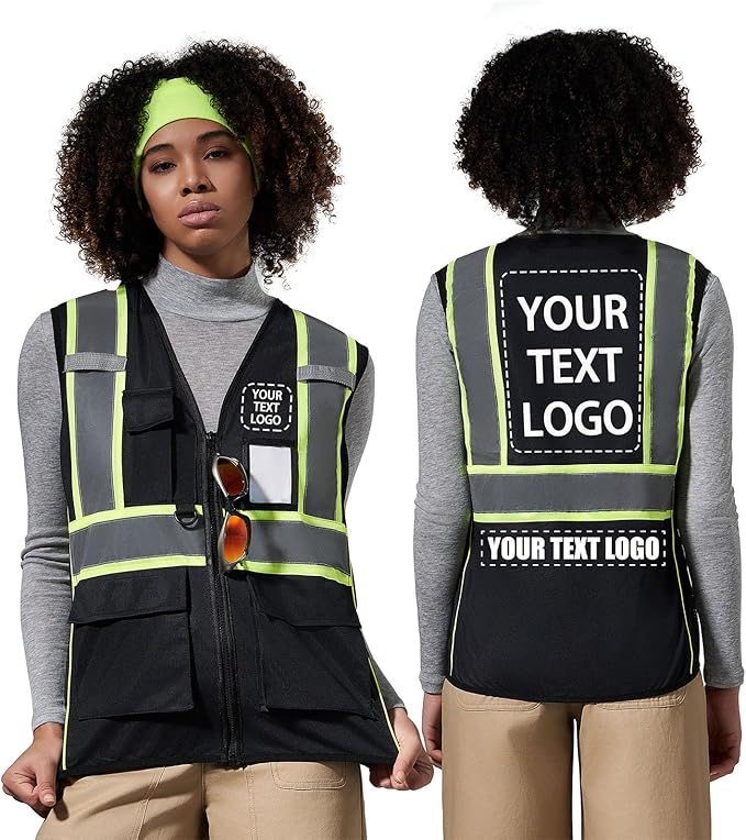 AYKRM Custom Logo Personalised Printed High Visibility Reflective 2 two tone by AYKRM