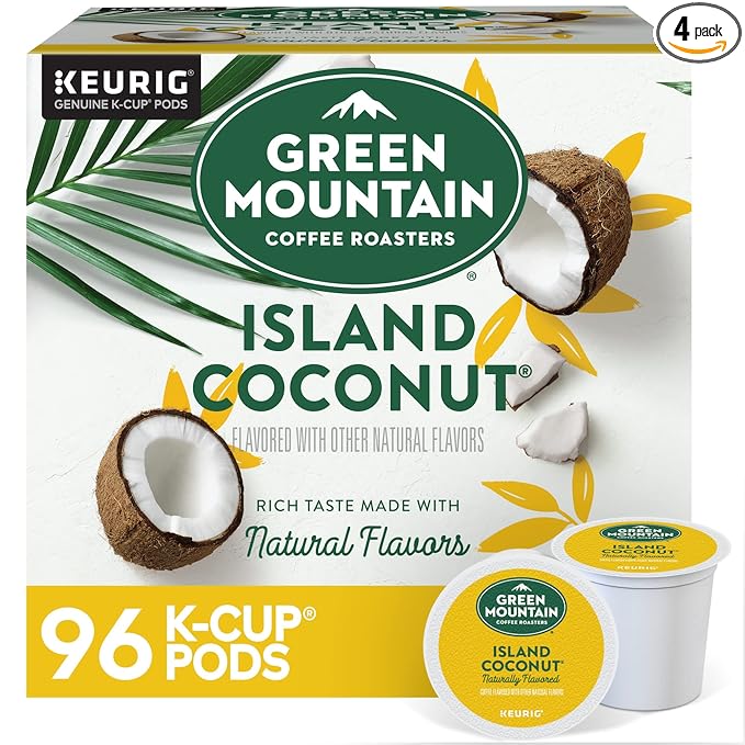 Green Mountain Coffee Roasters Island Coconut Keurig Single-Serve K-Cup Pods by GreenMountainCoffeeRoasters