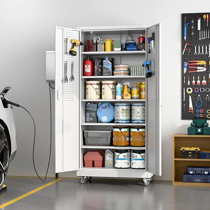 Aobabo Upgrade 71H''*34''W*18''D Metal Garage Storage Cabinet - Image 2