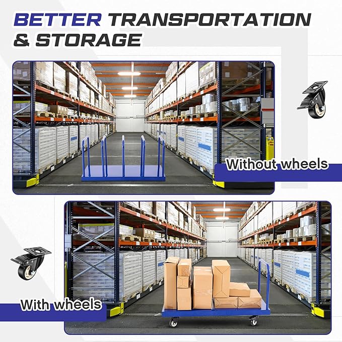 Metal Carton Cart Stand Carton Stand Rack Portable Floor-Standing Storage Cart - Image 7