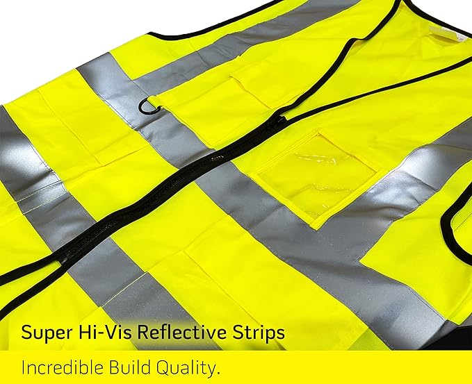 PeerBasics Safety Vest 10 Pack, ANSI Class 2, Reflective, - Image 4
