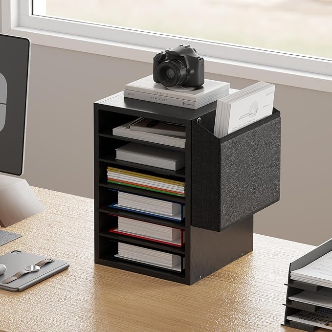 Literature Organization Paper Storage Slot, Office Desk File Organizer - Image 2