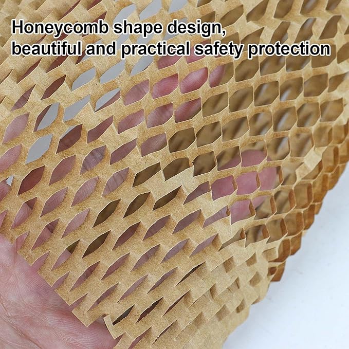 BOMEI PACK Honeycomb Packing Paper Wrap 12"x 164' Recycled Bubble Cushioning - Image 5