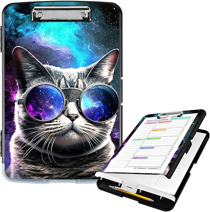 Clipboard with Storage High Capacity Plastic Nursing Clipboards with Pen Holder by Unknown