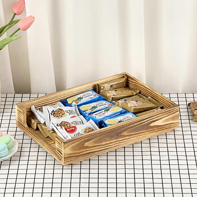 BTSKY 1PC Vintage Wood Letter Tray - Image 6