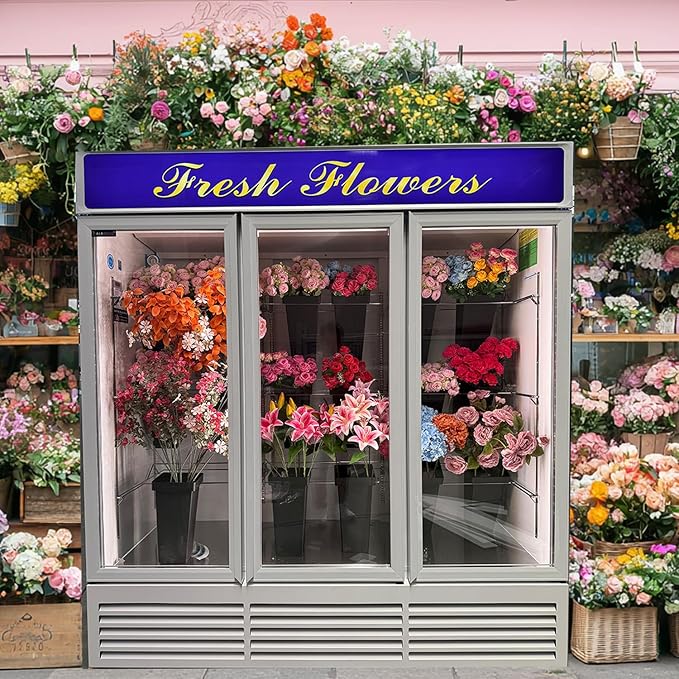 Commercial Flower Refrigerator Floral Display Cooler, ETL Sanitation, 63.5 Cuft - Image 9