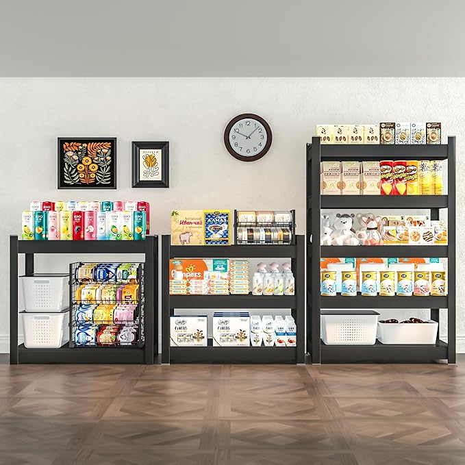 CJF Metal Storage Shelves, 3-Tier Garage Shelving Unit, Heavy Duty Adjustable - Image 9