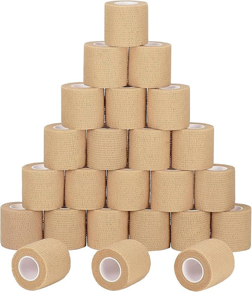 24Pack Self Adherent Cohesive Wrap Bandages Non Woven Cohesive Bandage Elastic by Sagafly