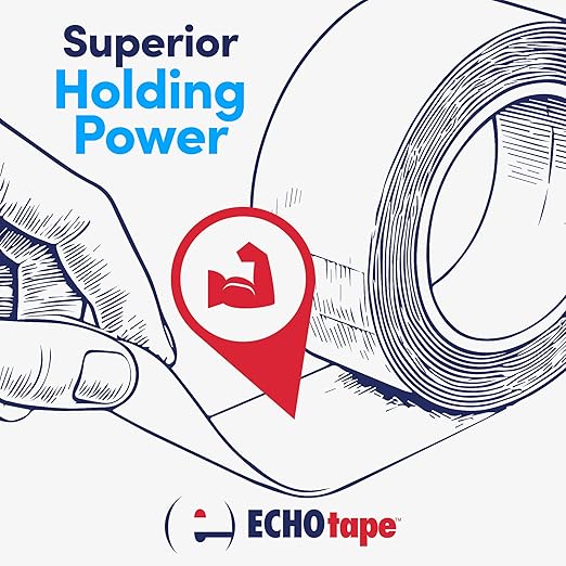 ECHOtape DC-M194A | Double-Sided Polyester Tape | Clear Thin Tape | All - Image 4