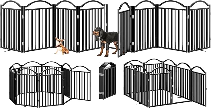 BHG Metal No-Assembly Freestanding Dog Gate - Image 5