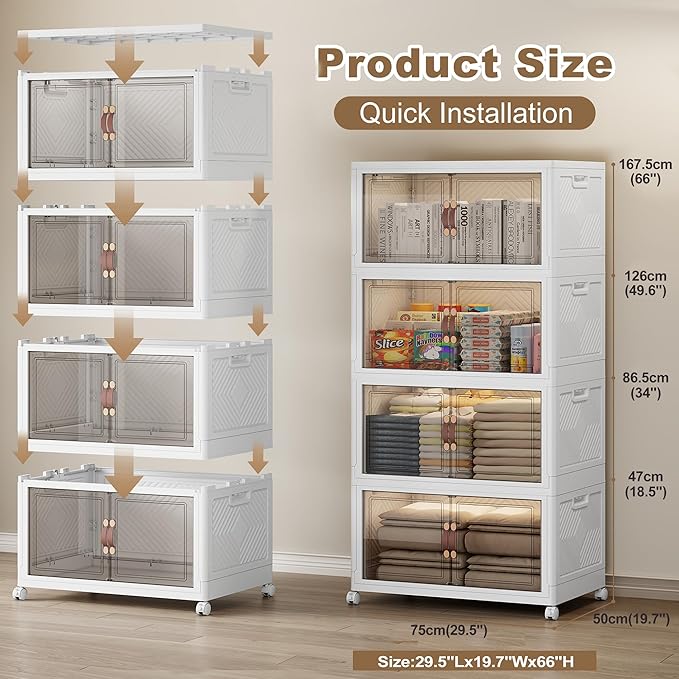 SAILUN 660QT Stackable Storage Bins - Image 2
