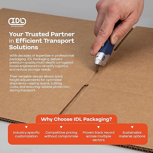 Multi-Depth Corrugated Shipping Boxes, Storage & Small Business Packaging - Image 7