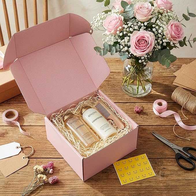 HORLIMER 8x8x4 inches Shipping Boxes Set of 25, Small Business - Image 5