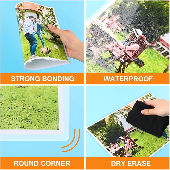 CAREGY Thermal Laminating Pouches, 300 Pack Laminating Sheets, 3 Mil, 9 x 11.5 - Image 3