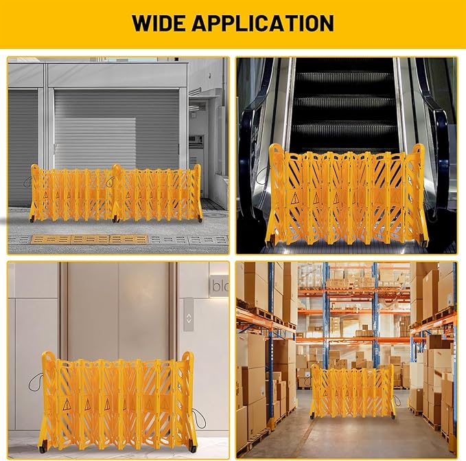 13FT Folding Security Gate, Portable Safety Barrier - Image 6