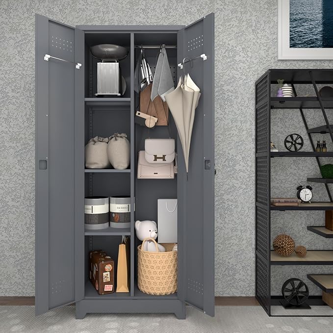 LUCYPAL 65" H Metal Garage Storage Cabinet - Image 2