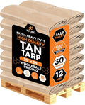 Heavy Duty Tan Poly Tarp 20' X 24' by XposeSafety