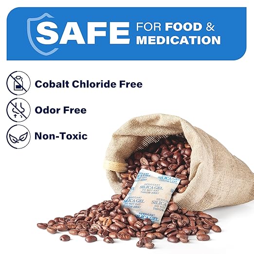 LotFancy 15 Packs 20Gram Silica Gel Desiccant Packets, Non-Toxic Food Safe - Image 2