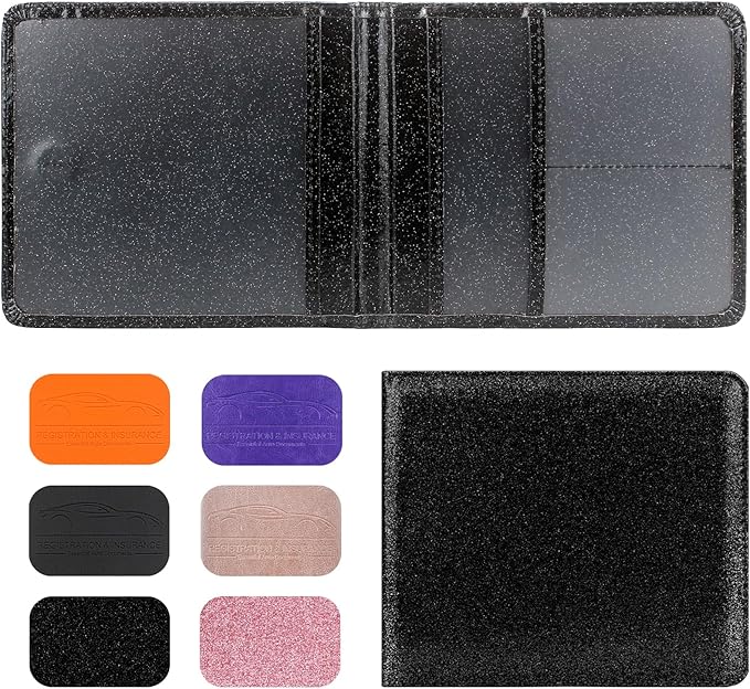 Car Registration and Insurance Holder, Leather Registration and Insurance Card by LumiMokki