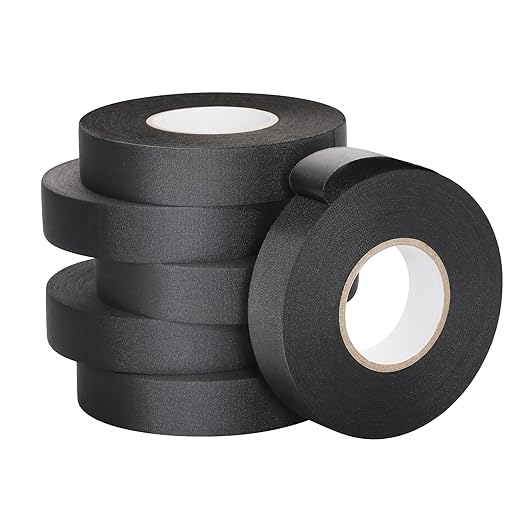 Lichamp 6-Pack Cloth Electrical Tape Automotive, Thicked 9.8 mil x 3/4 in x 66ft by Lichamp