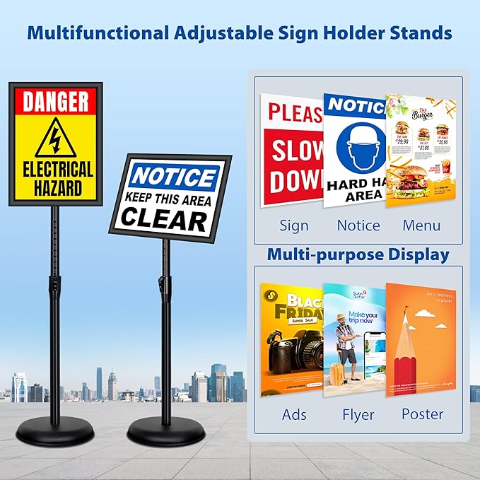 4 Pack Sign Holder Stands - Image 2