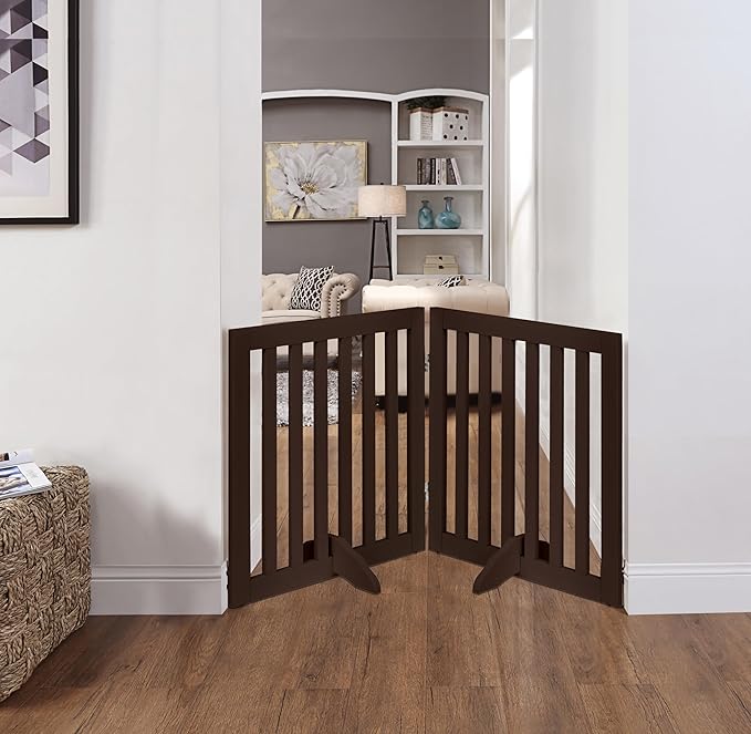 unipaws 24”H Free Standing Pet Gate - Image 2