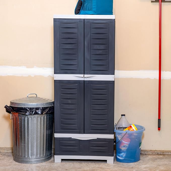 Sunnydaze Lockable Storage Cabinet - Image 7