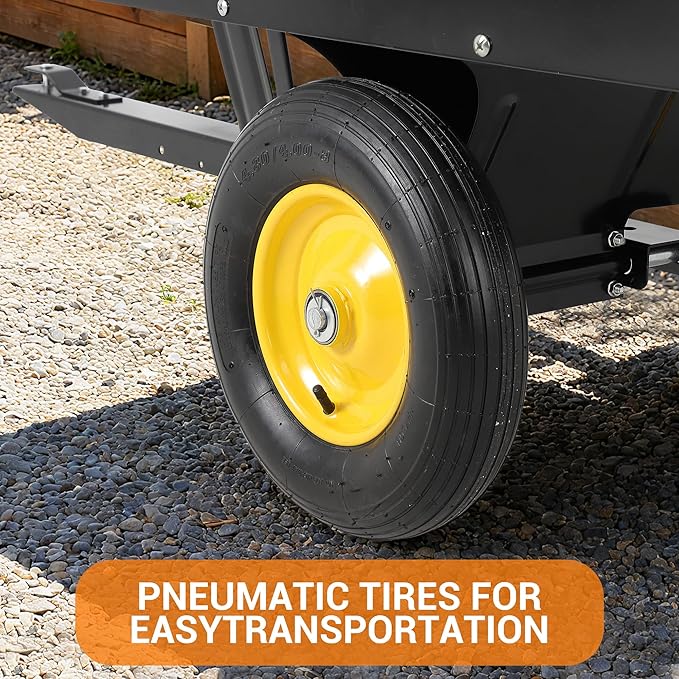 GAOMON Heavy Duty ATV Trailer Tow Behind Dump Cart, 17 Cu.Ft. 750Lbs Capacity - Image 5