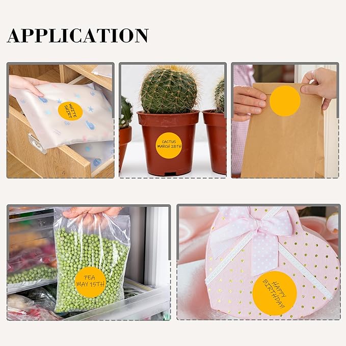 2 Inch Fluorescent Orange Circle Stickers 500 Pcs, Permanent Color Coding Dots - Image 7
