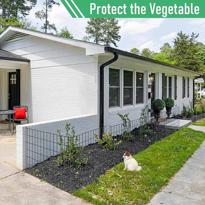 10 Panels Garden Fence Dog Fence Outdoor - Image 5