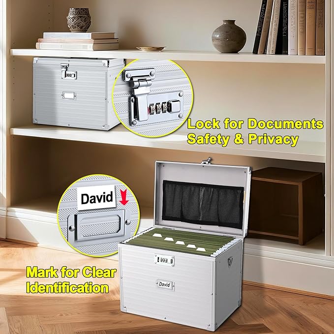 File Storage Cabinet File Organizer Document Organizer File Box in Office and - Image 4
