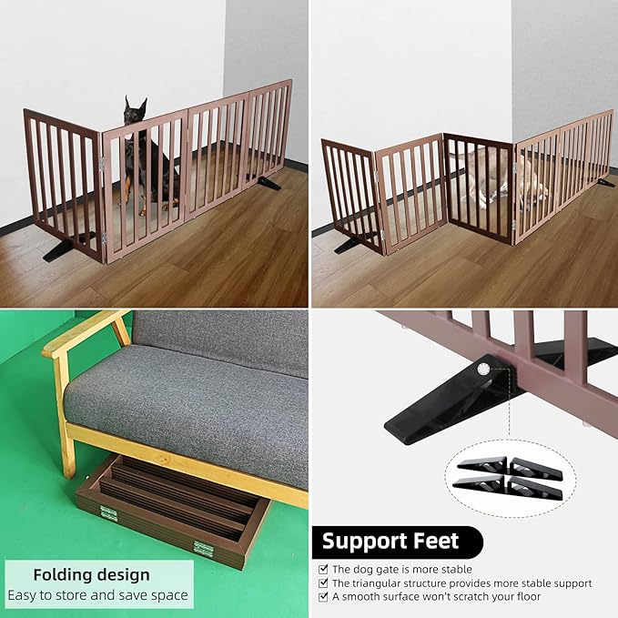 ZJSF Freestanding Indoor Dog Gate - Image 4