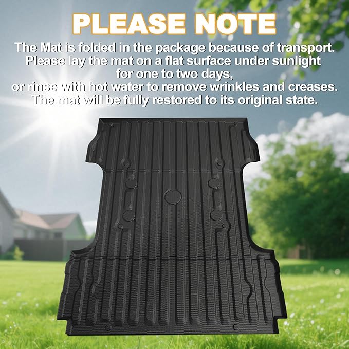 Truck Bed Mat for Ford F250 F350 F450 Super Duty 2017-2026, All Weather Truck - Image 5